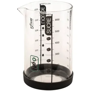 Atmosphera 5five - messbecher 0,6l "silitop" schwarz