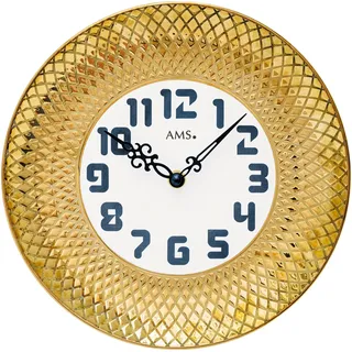 AMS Wanduhr W9615 27 cm gold