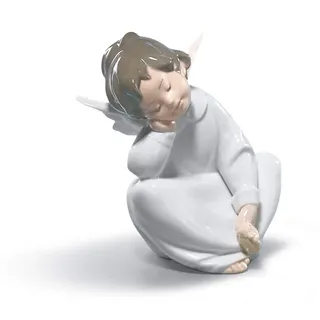 LLADRÓ Figur Träumender Engel. Engel. Porzellan.