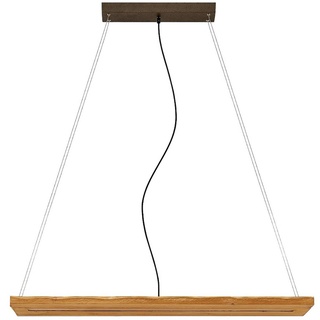 Lindby LED Pendelleuchte 'Nesaja' dimmbar (Landhaus, Vintage, Rustikal) aus Holz u.a. für Wohnzimmer & Esszimmer (1 flammig,) - Hängeleuchte, Esstischlampe, Hängelampe, Hängeleuchte