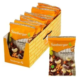 Seeberger Studentenfutter, mit Rosinen, je 50 g, 12 Beutel
