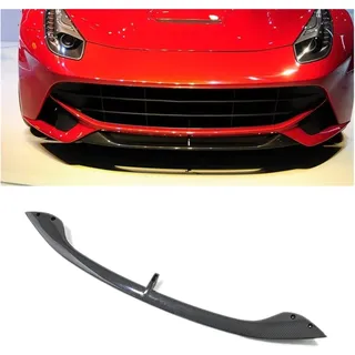 HNVCYT Für Ferrari F12 Für Berlinetta 2013-2014 Auto Kohlefaser Frontschürze Lippe Diffusor Spoiler Deflector Guard Splitter Kinnschürze Body Kit(Middle Section)
