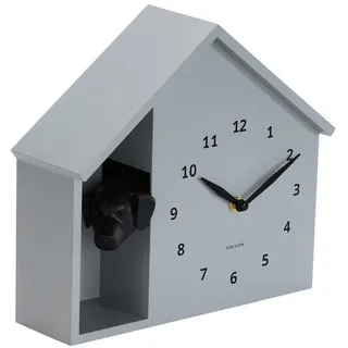 Karlsson Wanduhr Peeking Doggy - Grau - 24.9x24.9x27cm