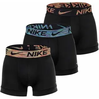 Nike Boxershorts 3er Pack Schwarz/Blau/Orange L