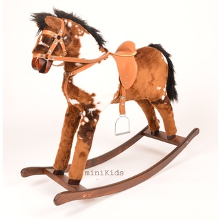 ALANEL Titan Großes Schaukelpferd/Schaukeltier Handarbeit NEU & OVP (Caro) für Kinder, Kind, unisex, Kinder, Schaukelpferd, Holz, Groß, 105cm x 31cm x 79cm, Sitzhöhe: 60cm, Made in EU