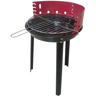 Friesenthal Standgrill Holzkohlegrill, Rundgrill, 37 x 54 cm, Festivals, Camping