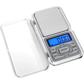 Gvolatee Küchenwaage Digitale Professionelle, 0.1 g-500 g, Mini Digitalwaage Multifunktions mit Lcd Display und Tara Funktion, Taschenwaage klein für Lebensmittel, Schmuck, Labor, Medizin,Kaffee