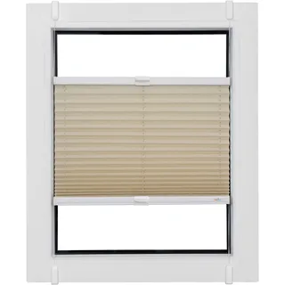 Plissee SUNLINES "Start-up Style Crush", weiß (naturfarben, weiß, weiß), B:115cm H:100cm, Obermaterial: 80% Polyester, 15% Metall, 5% Kunststoff, Plissees, nach Maß
