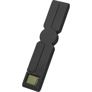 Westmark Crossi faltbar", schwarz, B:3,8cm H:1,6cm L:21cm, ABS-Kunststoff, Kunststoff, Küchenwaagen, klappbar, Genauigkeit auf 1 g