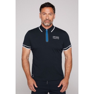 CAMP DAVID Poloshirt mit kontrastreichen Details blau XXL
