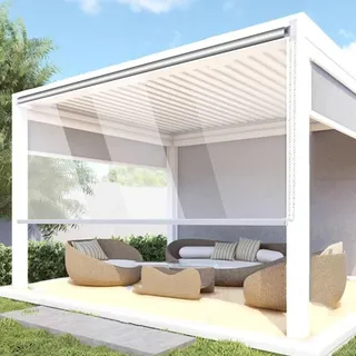 Klare Wasserdichte Rollos,Rollo Jalousie Transparent Außen Pvc,Innen Outdoor Fenstervorhänge,Verdunkelungsrollo für Tür Terrasse Badezimmer Trennwand,Durchsichtige Rollläden,W×H-120×220cm/47.2×86.6in