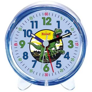 Scout Kinderwecker 166000009 Green Rex Dinosaurier Blau Lernwecker 9,5 cm