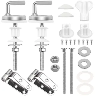 WC Sitz Befestigung 2 Stück Wc Sitz Scharniere Universal Edelstahl | WC Sitz Ersatzteile, Toilettensitz Behoben Schrauben, WC-Sitz Befestigungs Set Zubehör, für Toilettensitzschrauben