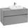 Waschbeckenunterschrank 100 x 55 cm Glossy Grey