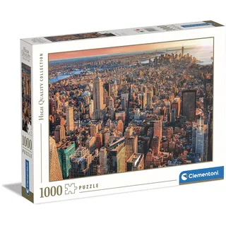 CLEMENTONI New York City 1000 Teile ab 10 Jahren, Erwachsenenpuzzle mit Wimmelbild, Geschicklichkeitsspiel für die ganze Familie