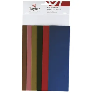 Rayher Verzierwachs Country-Töne Set 6 Platten 20 x 6,5 cm
