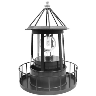 Solar LED Leuchtturm Laterne mit Bewegungssensor LED Solar Licht Rotierende Laterne Große Wasserdichte Außenleuchte für Garten, Balkon, Hof, Party Dekoration