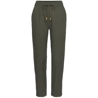 LASCANA Schlupfhose schmal Grün 40