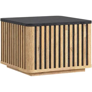 Landscape Couchtisch, Schwarz, Akazie, Holz, Akazie, furniert, Holz, quadratisch, Bodenplatte, 50x35x50 cm, Stauraum, abnehmbares Tablett, einfacher Aufbau, Wohnzimmer, Wohnzimmertische, Couchtische, Couchtische mit Stauraum