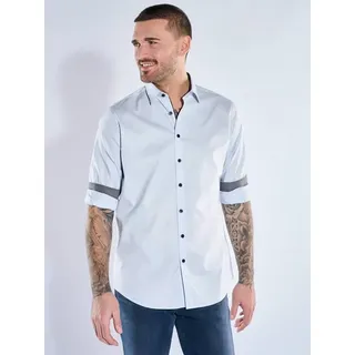 emilio adani Herren Hemd "My Favorite" Blau regular uni Haifisch - 3XL