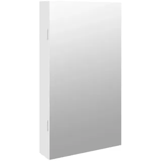 vidaXL Schmuckschrank mit Spiegel und LED-Beleuchtung