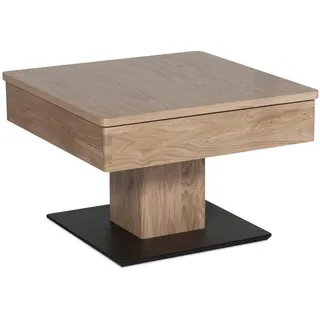 58 aufm Kessel Couchtisch Cele Braun Wildeiche 67 x 67 x 43 cm