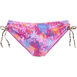 Bikini-Hose BUFFALO "Haruna" Gr. 40, N-Gr, rosa (rosa bedruckt) Damen Badehosen Ocean Blue mit höherer Schnittform