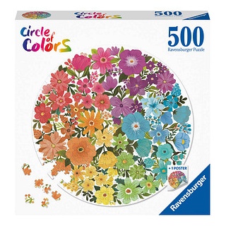 Ravensburger Circle of Colors Flowers Puzzle, 500 Teile