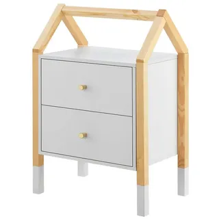Juskys Nachtschrank Enny 0 x 0 x 0 cm Weiß