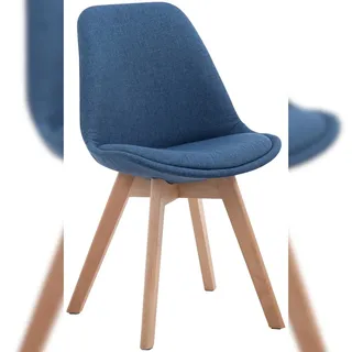 CLP Esszimmerstuhl Borneo Polyester blau/natura