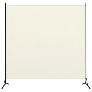 vidaXL Raumteiler Weiß 175x180 cm Stoff