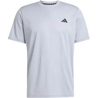 adidas Train Essentials Training T-Shirt - Halo Silver / Black - XS