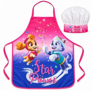 PAW PATROL Kochschürze paw Patrol Skye Everest Kinder Backschürze mit Mütze 3-6 Jahre, (2-tlg) bunt