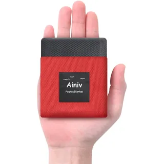 Ainiv Mini Picknickdecke, Ultraleicht tragbare Stranddecke | Sandabweisende Camingmatte, Ultraleicht Kompakt Strandtuch, Outdoor Decke für Strand, Reisen, BBQ, Wandern 110 x 140cm