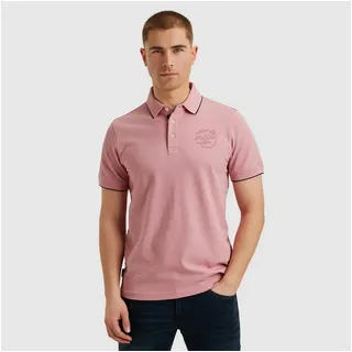 PME LEGEND Poloshirt Short sleeve polo stretch pique package mit Schriftzug rosa 4XL (60)