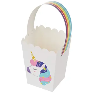 Mopec Papierkorb, Einhorn, 8 x 17,5 x 8 cm, 25 Stück, Weiß, Einheitsgröße