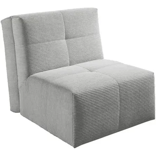 Nehl Schlafsessel Solino Cord Silber
