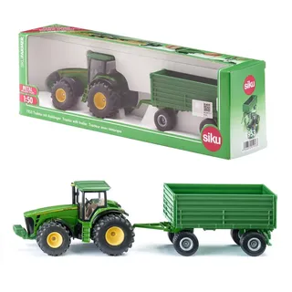Siku 1953 - Traktor John Deere mit Anhänger 1:50
