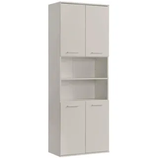 mokebo Der Kapitän Hochschrank 180 x 65 x 34 cm Beige Holz