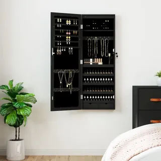 vidaXL Schmuckschrank mit LED-Beleuchtung