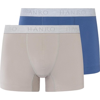 Hanro, Herren, Unterhosen, 2er Pack Cotton Essentials Retro Short / Pant, Mehrfarbig, (XL)