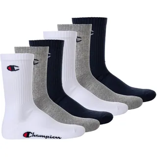 Champion Socken-Sets 6er Pack Blau/Grau/Weiß 39-42