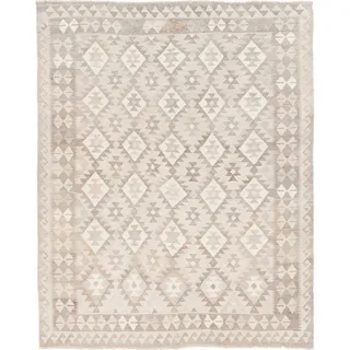 Nain Trading Orientteppich Kelim Afghan Heritage 162x198 Handgewebter Orientteppich, rechteckig, Höhe: 5 mm beige|grau