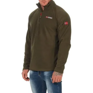 Geographical Norway Fleecepullover Herren leichte Micro Fleece überzieh Pullover Ultraleicht auch in Großen Größen erhältlich grün M