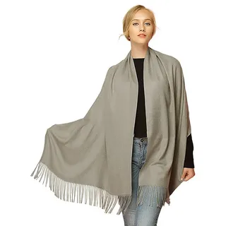 Moschen-Bayern Modeschal Pashmina Stola Damen Kaschmir Schultertuch Abendkleid festlich Schal, super weich und geschmeidig braun|grau