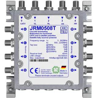 Jultec JRM0508T Multischalter 5/8 (Multischalter), SAT Zubehör, Weiss