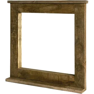 SIT Möbel Wand-Spiegel mit Ablagefläche | Mango-Holz natur | B 70 x T 9 x H 69 cm | 02590-01 | Serie FRIGO