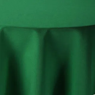 Leinen Optik Tischdecke Rund 180 cm Dunkelgrün Grün · Rund Farbe, Form und Größe wählbar mit Lotus Effekt - Wasserabweisend