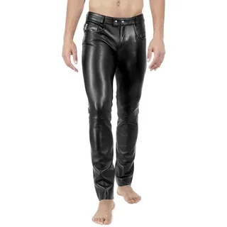 BOCKLE Lederhose Bockle® New STRETCH Tube Lamb Lederhose Lederjeans Lammleder 30
