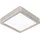 16 x 16 cm warmweiß nickel-matt